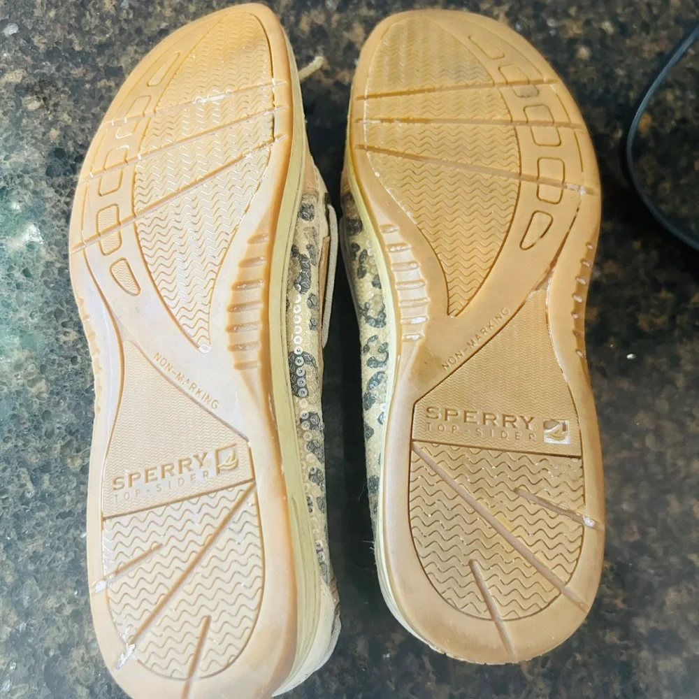 Sperry CUTE 💕Women's Beige and Animal Print Loafers - Picture 4 of 4